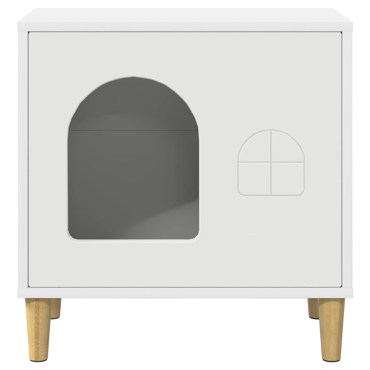 Katzenhaus Weiß 51 x 30 x 52 cm Holzwerkstoff