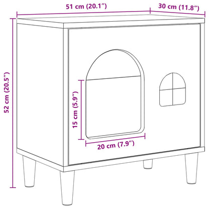 Katzenhaus Beton 51 x 30 x 52 cm Holzwerkstoff