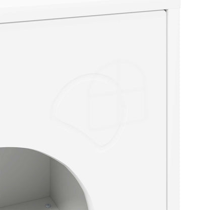 Katzenhaus Weiß 42,5 x 40 x 53 cm Holzwerkstoff