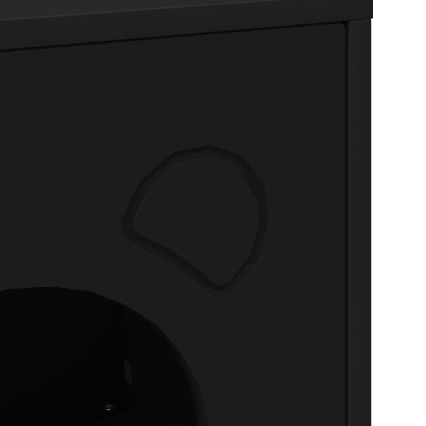 Katzenhaus Schwarz 42,5 x 40 x 53 cm Holzwerkstoff