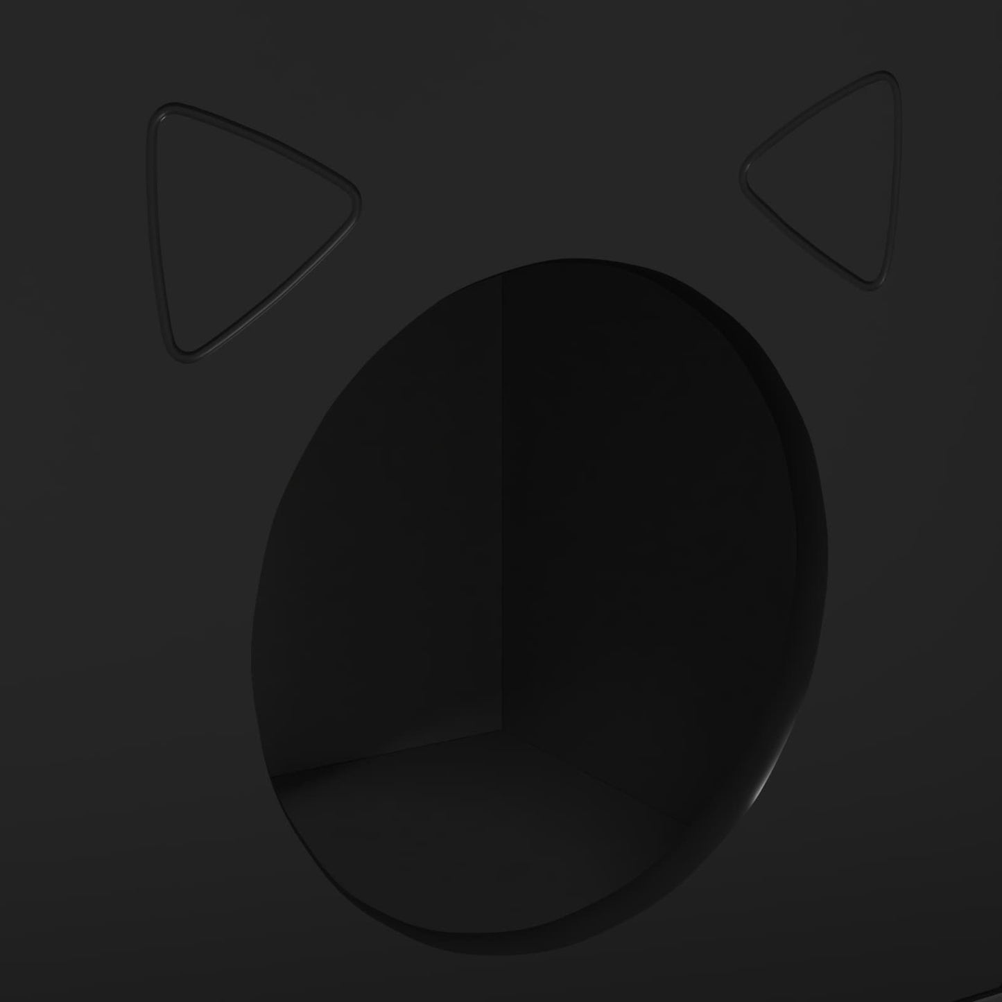 Katzenhaus Schwarz 72 x 42,5 x 70 cm Holzwerkstoff