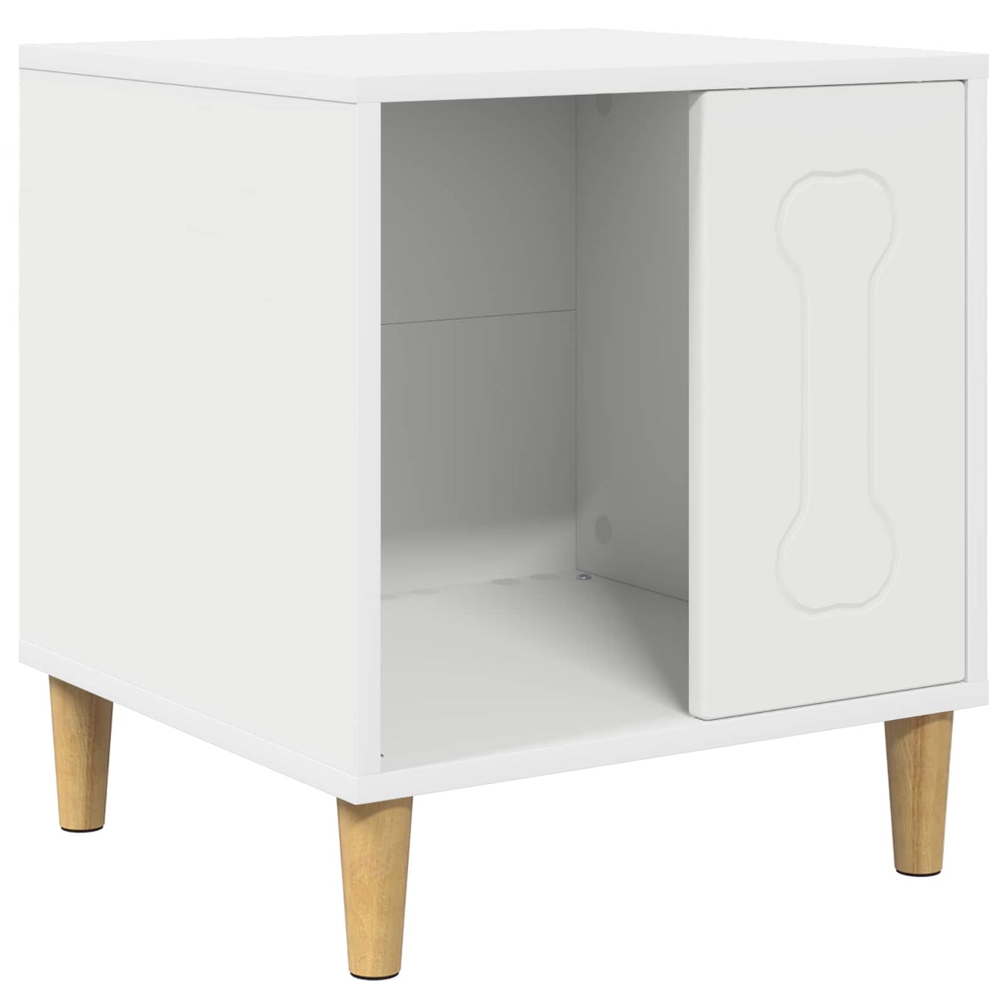 Hundehütte Weiß 44 x 42 x 49 cm Holzwerkstoff