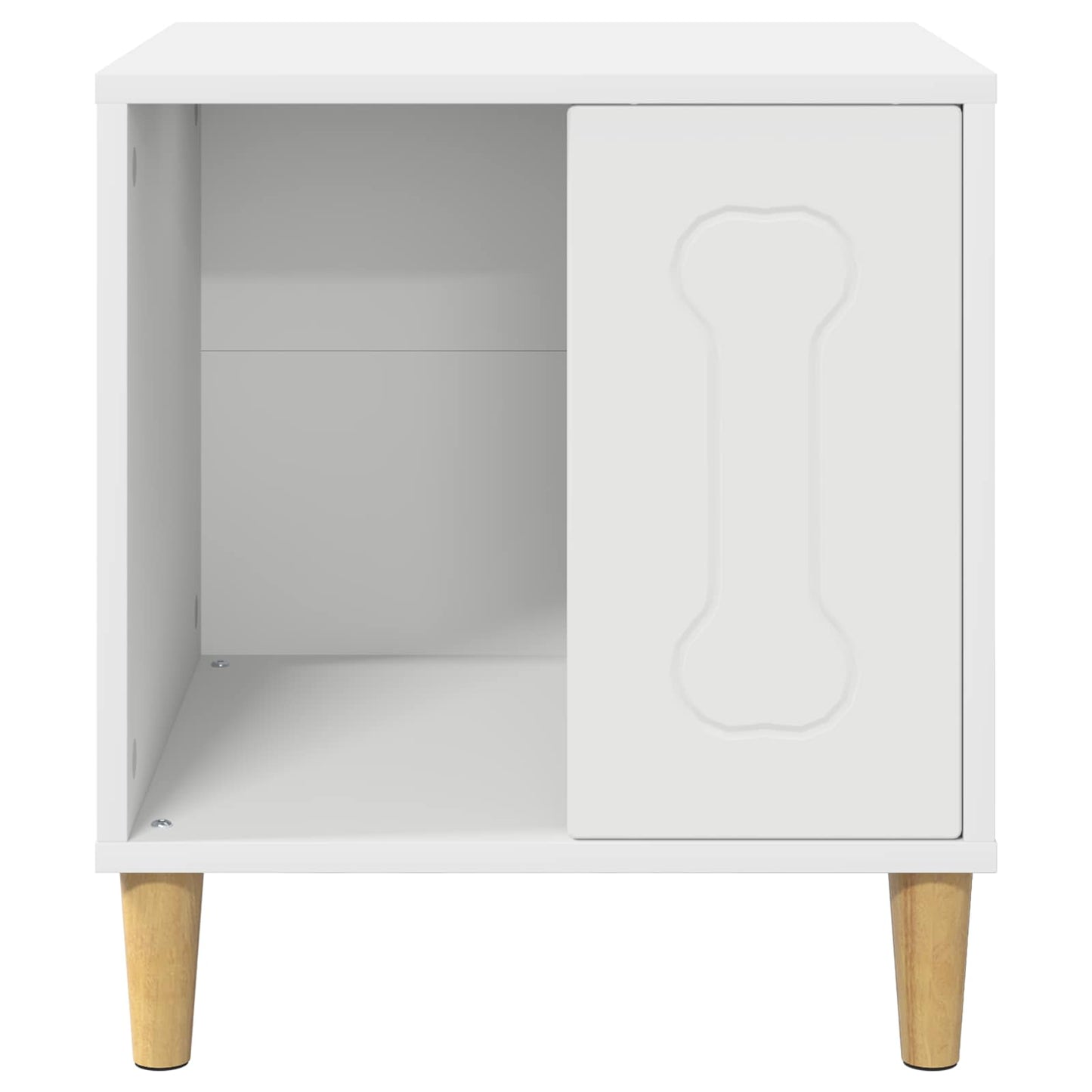 Hundehütte Weiß 44 x 42 x 49 cm Holzwerkstoff