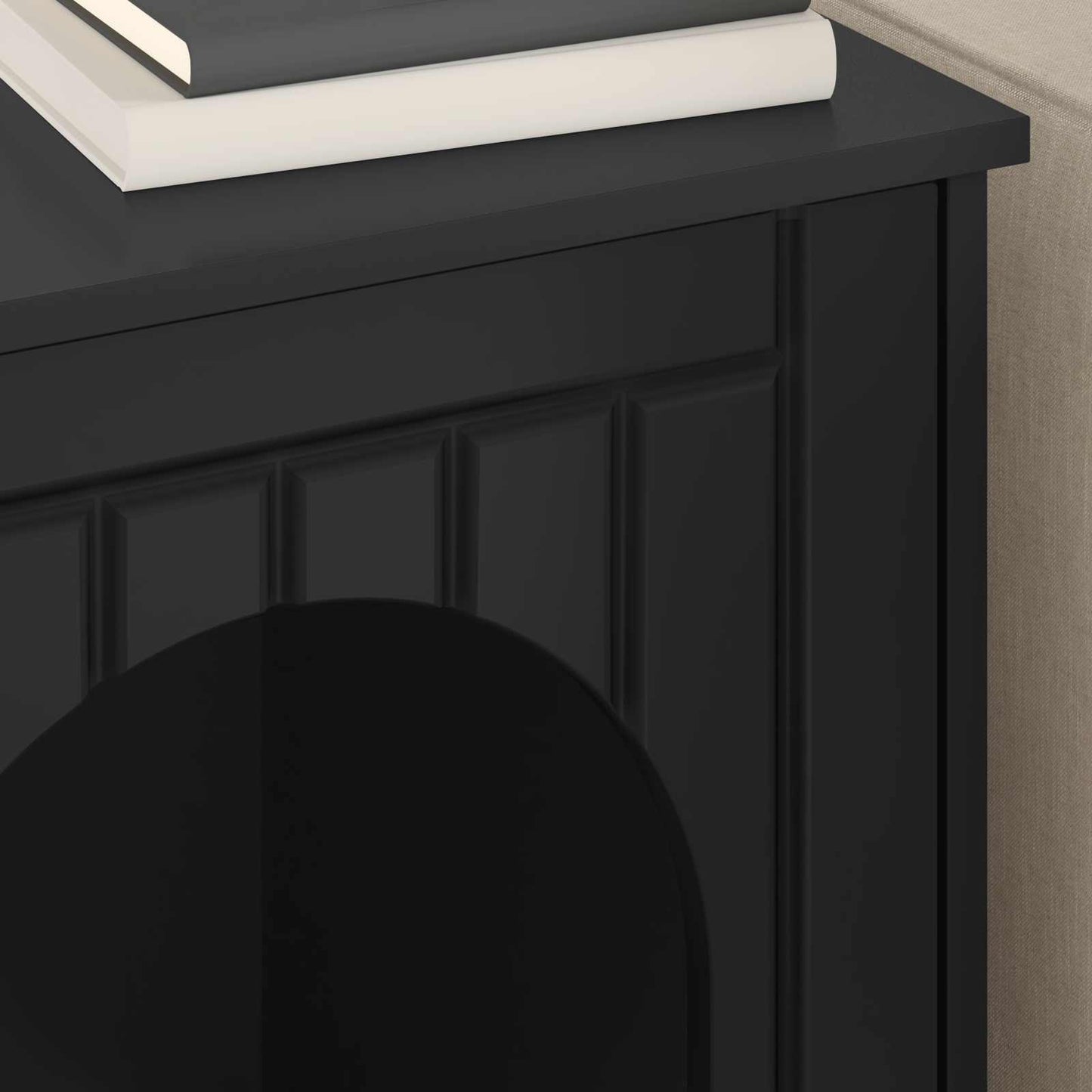 Katzenhaus Schwarz 53 x 52 x 62 cm Holzwerkstoff