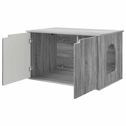 Katzenhaus Graues Sonoma 85 x 55 x 50,5 cm Holzwerkstoff