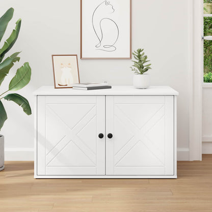 Katzenhaus Weiß 85 x 55 x 50,5 cm Holzwerkstoff