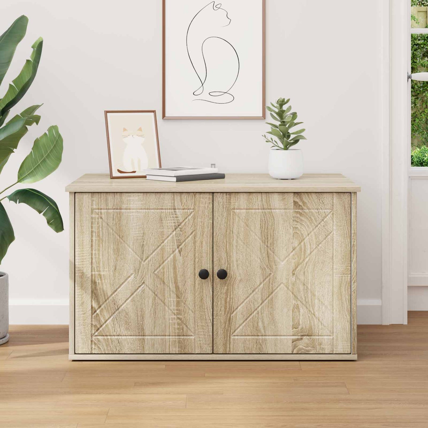 Katzenhaus Sonoma 85 x 55 x 50,5 cm Holzwerkstoff