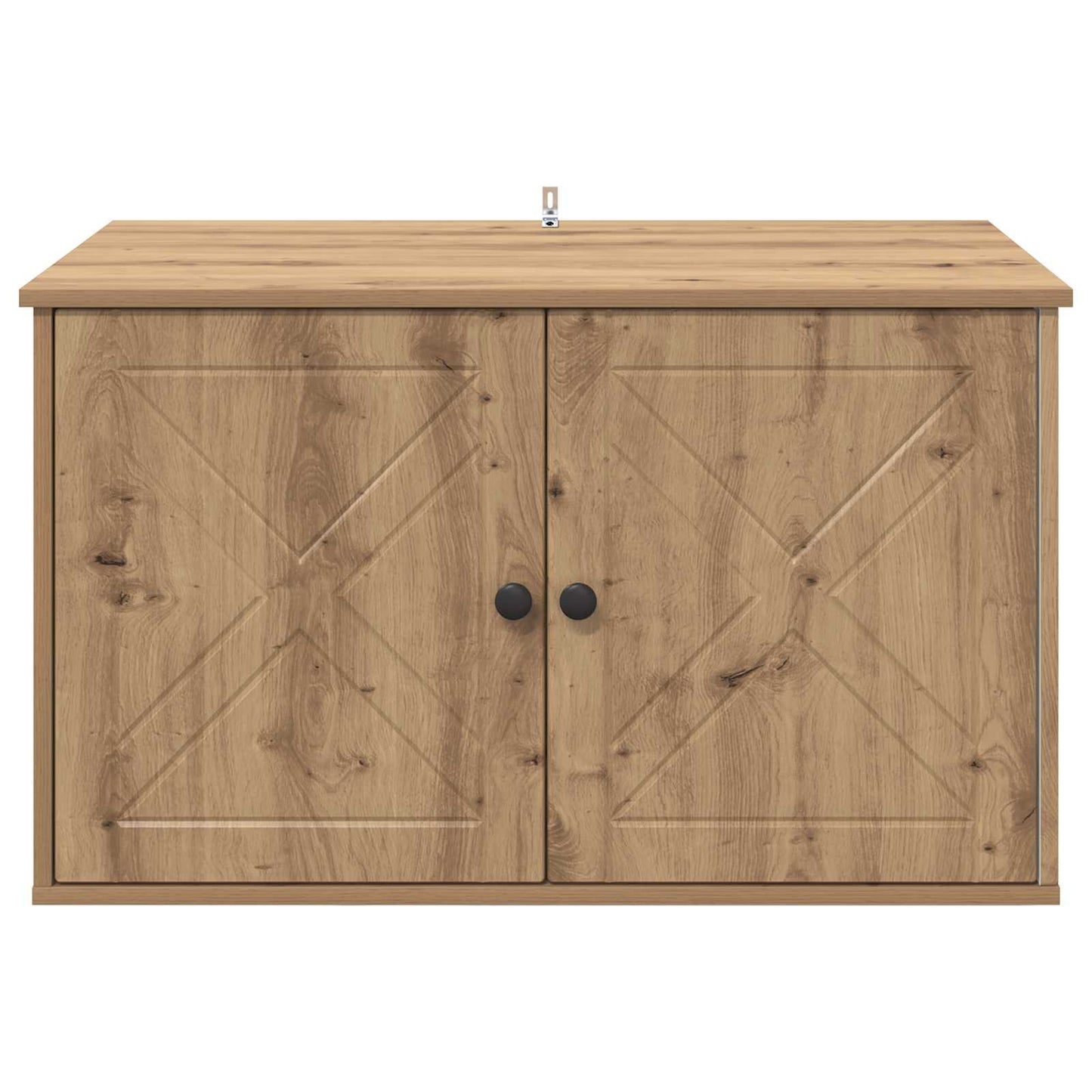 Katzenhaus Kunsthandwerk Eiche 85 x 55 x 50 cm Holzwerkstoff