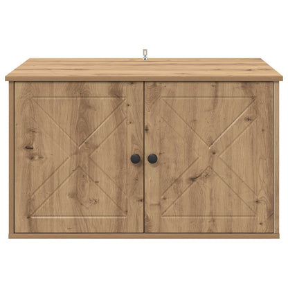 Katzenhaus Kunsthandwerk Eiche 85 x 55 x 50 cm Holzwerkstoff