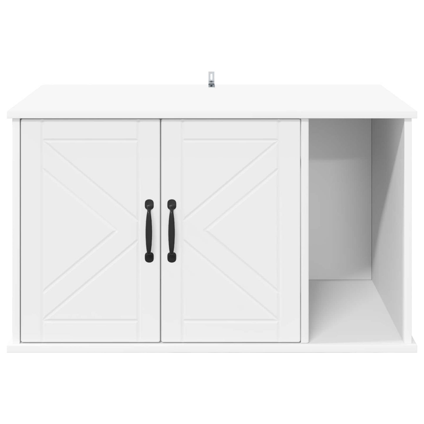 Katzenhaus Weiß 85 x 55 x 50 cm Holzwerkstoff