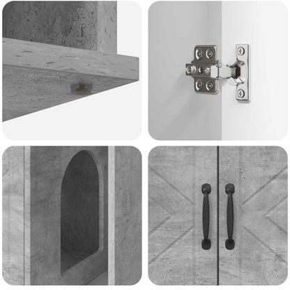 Katzenhaus Beton 85 x 55 x 50 cm Holzwerkstoff