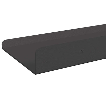 vidaXL Wandregal mit Regal Wandmontiert 3 pcs Schwarz 80 x 9 x 2.5 cm