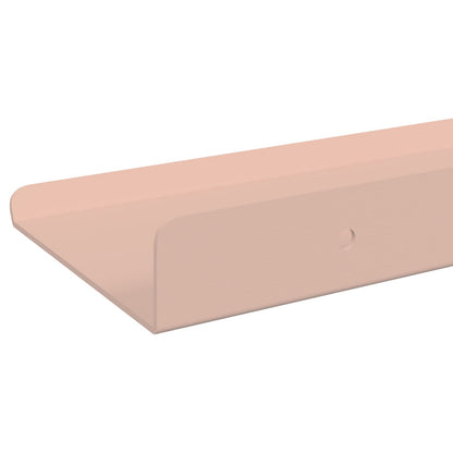 Schwebendes Regal Wandmontiert 2 pcs Rosa 30 x 9 x 2,5 cm Stahl