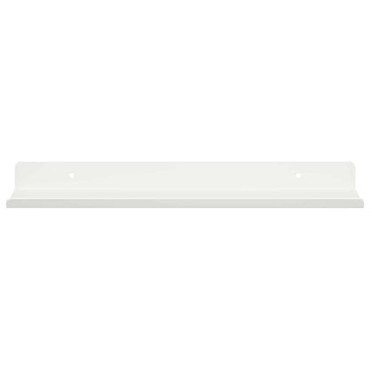 Schwebendes Regal Wandmontiert 2 pcs Weiß 30 x 9 x 2,5 cm Stahl