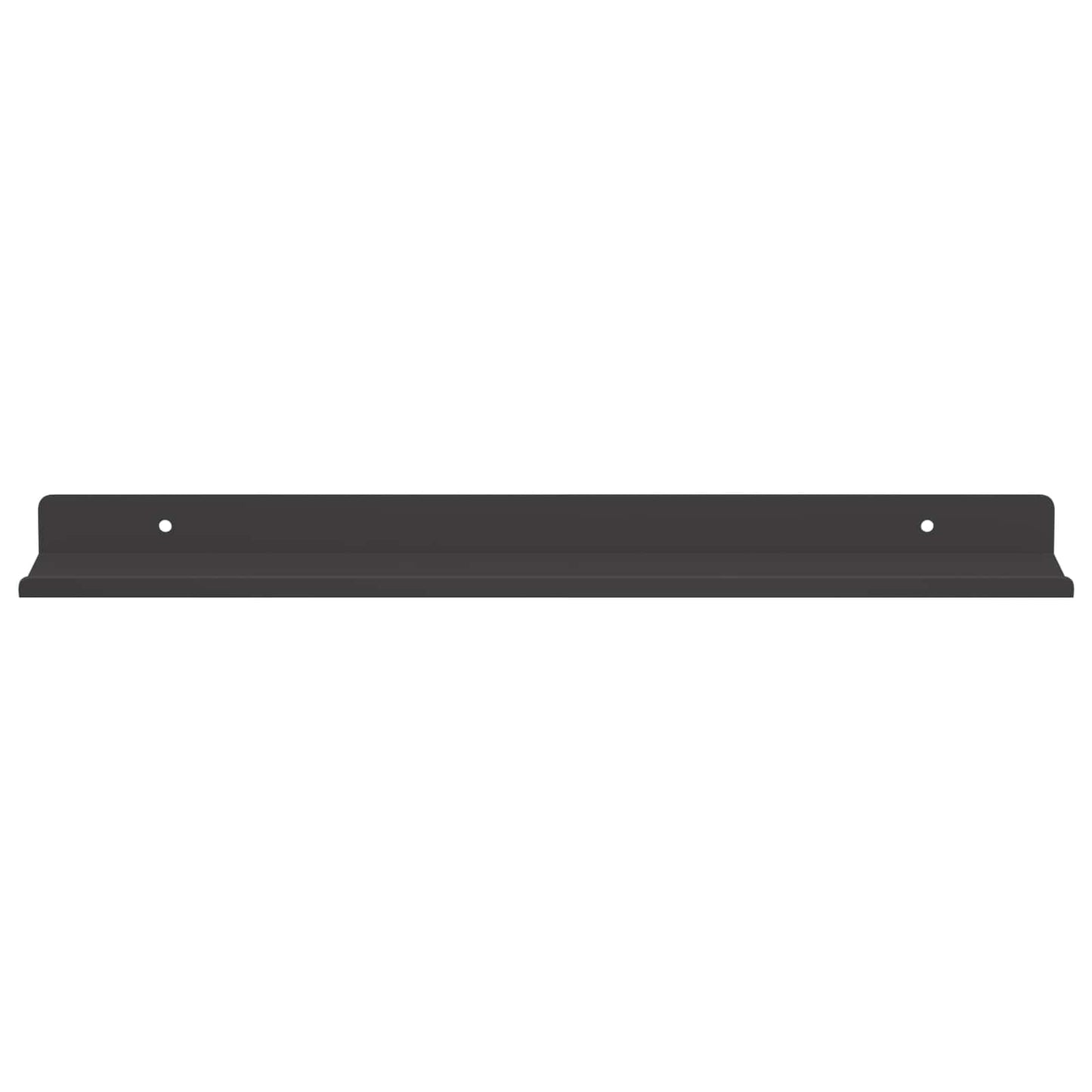 vidaXL Wandregal mit Regal 2 pcs Schwarz 40 x 8,5 x 2,5 cm