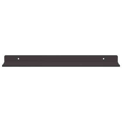 vidaXL Wandregal mit Regal 2 pcs Schwarz 40 x 8,5 x 2,5 cm