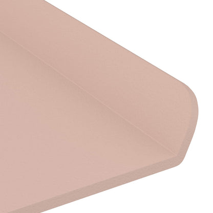 Schwebendes Regal Wandmontiert 2 pcs Rosa 40 x 9 x 2,5 cm Stahl