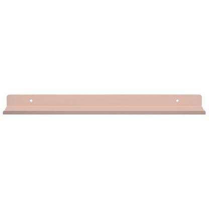 Schwebendes Regal Wandmontiert 2 pcs Rosa 40 x 9 x 2,5 cm Stahl