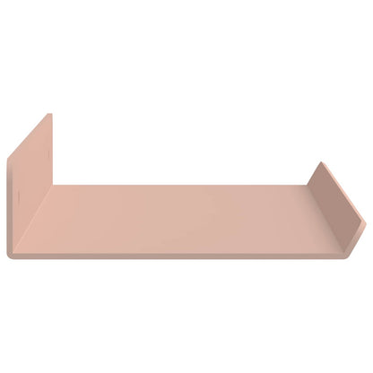 Schwebendes Regal Wandmontiert 2 pcs Rosa 40 x 9 x 2,5 cm Stahl