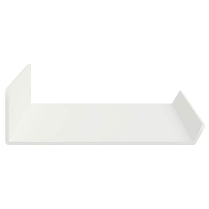 Schwebendes Regal Wandmontiert 2 pcs Weiß 40 x 9 x 2,5 cm Stahl