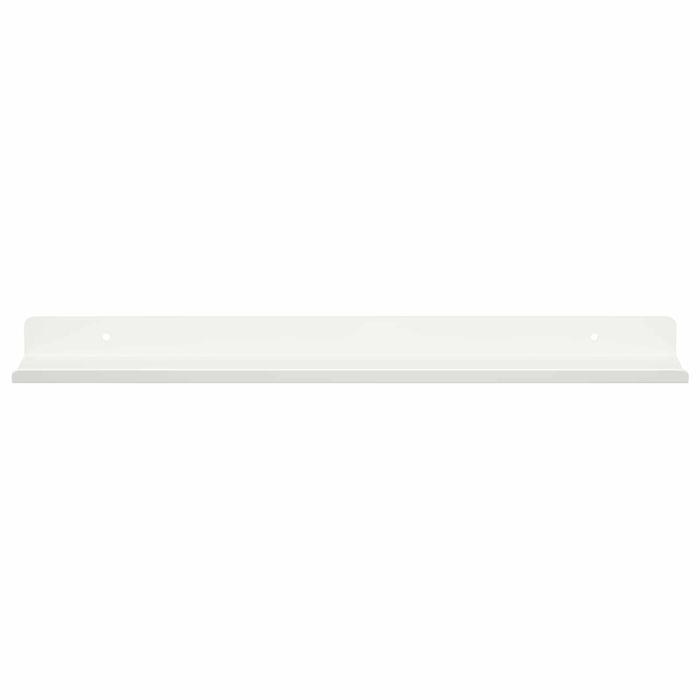 Schwebendes Regal Wandmontiert 4 pcs Weiß 40 x 9 x 2,5 cm Stahl
