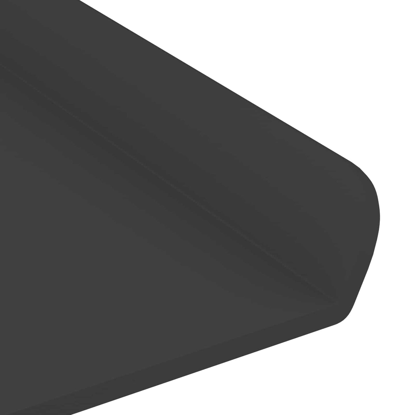 vidaXL Wandregal mit Regal 2 pcs Schwarz 60 x 8,5 x 2,5 cm