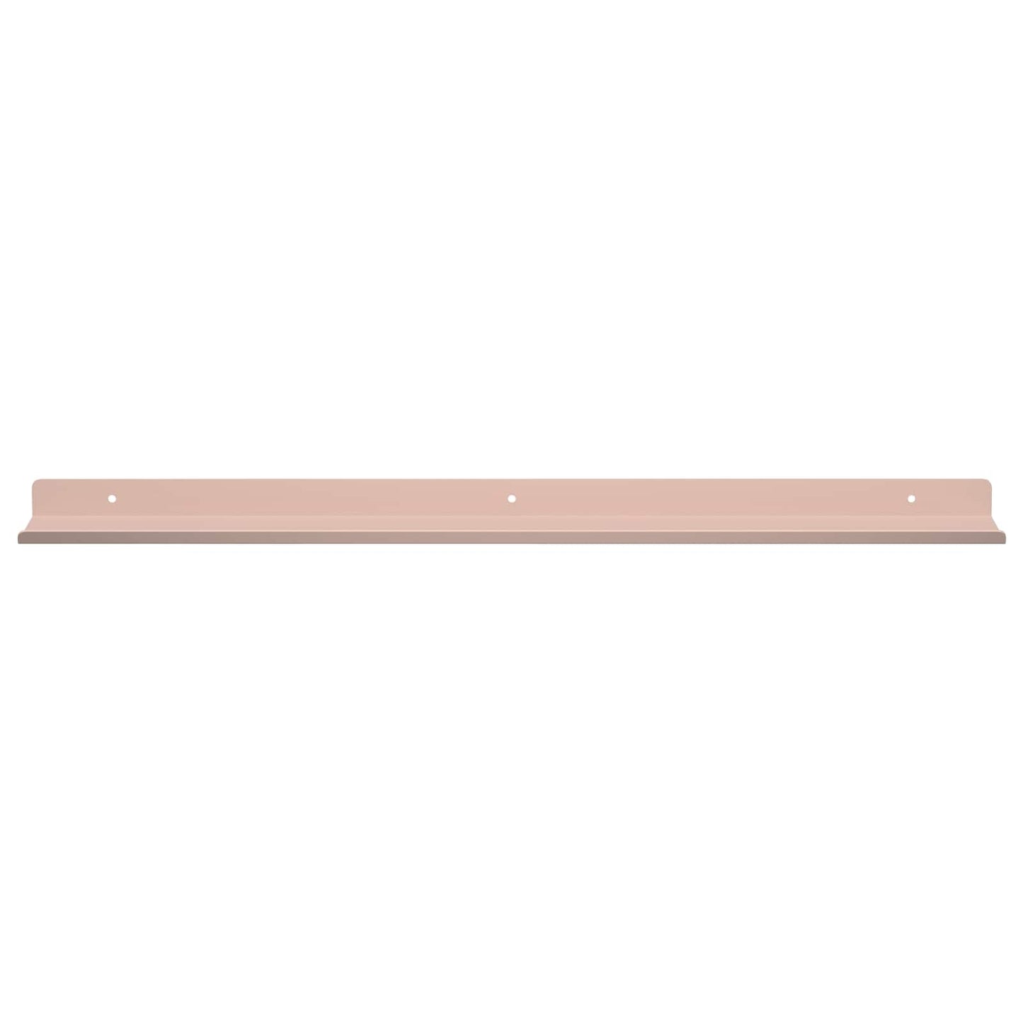 Schwebendes Regal Wandmontiert 2 pcs Rosa 60 x 9 x 2,5 cm Stahl