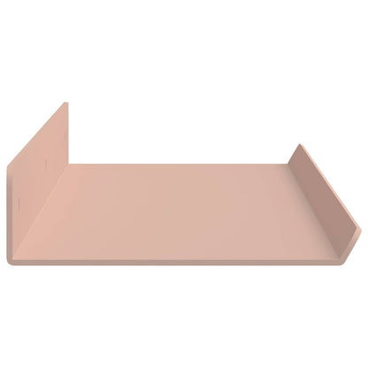 Schwebendes Regal Wandmontiert 2 pcs Rosa 60 x 9 x 2,5 cm Stahl
