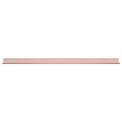 Schwebendes Regal Wandmontiert 2 pcs Rosa 80 x 9 x 2,5 cm Stahl