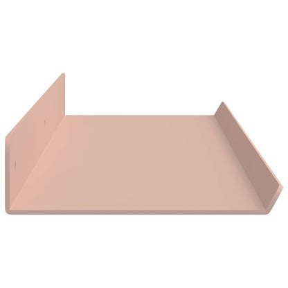 Schwebendes Regal Wandmontiert 4 pcs Rosa 80 x 9 x 2,5 cm Stahl
