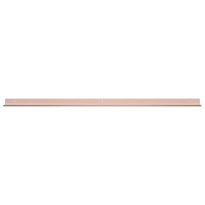 Schwebendes Regal 2 pcs Rosa 100 x 9 x 2,5 cm Stahl