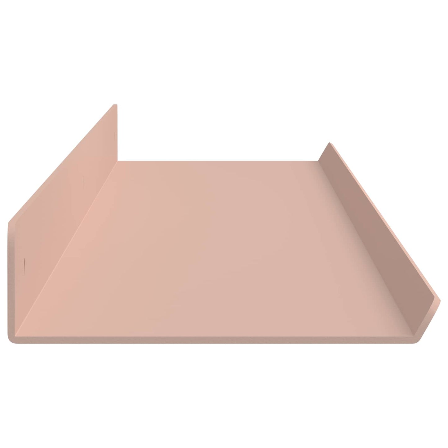 Schwebendes Regal 2 pcs Rosa 100 x 9 x 2,5 cm Stahl