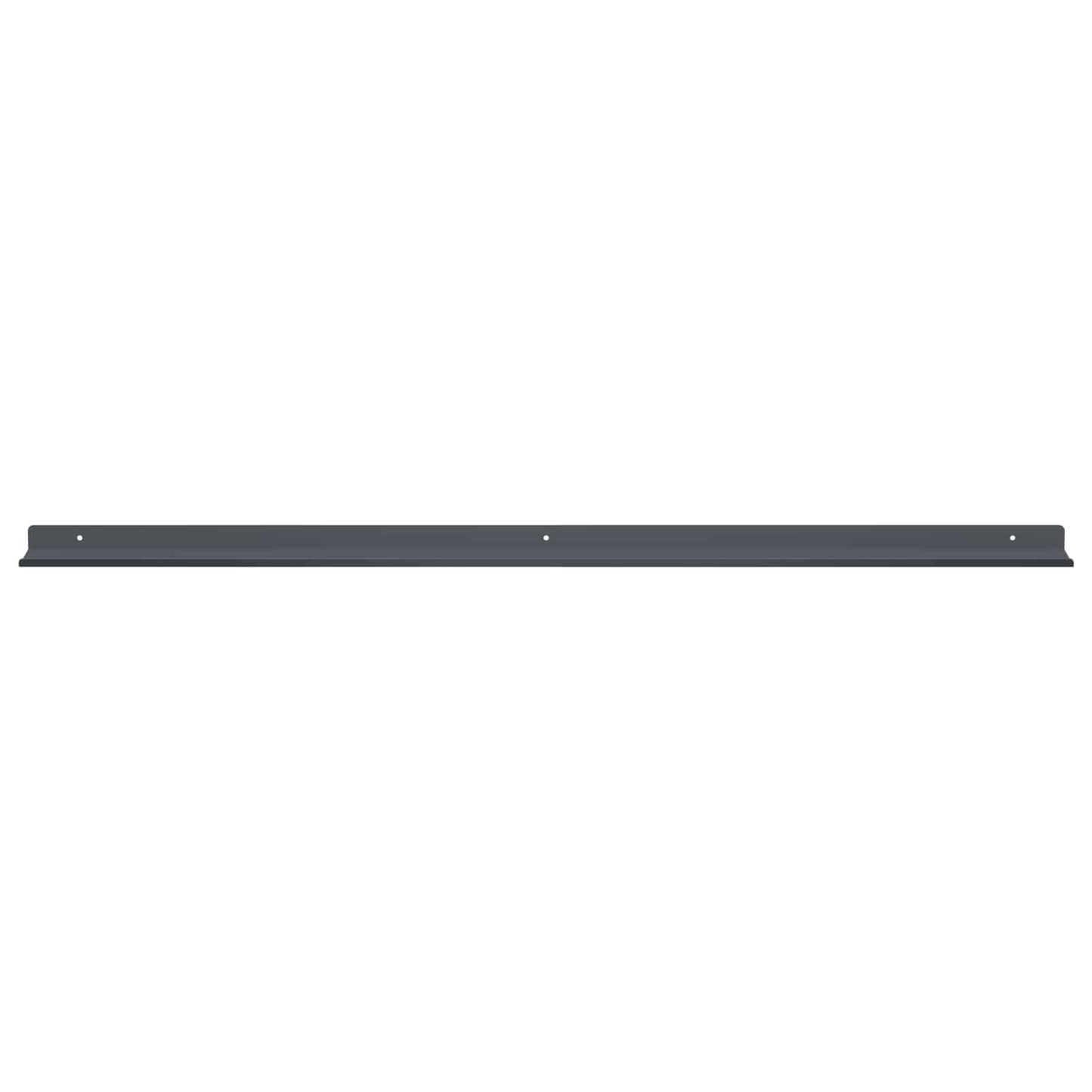 Schwebendes Regal 2 pcs Anthrazit 100 x 9 x 2,5 cm Stahl