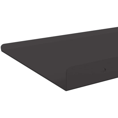 vidaXL Wandregal mit Regal 2 pcs Schwarz 30 x 17,5 x 2,5 cm