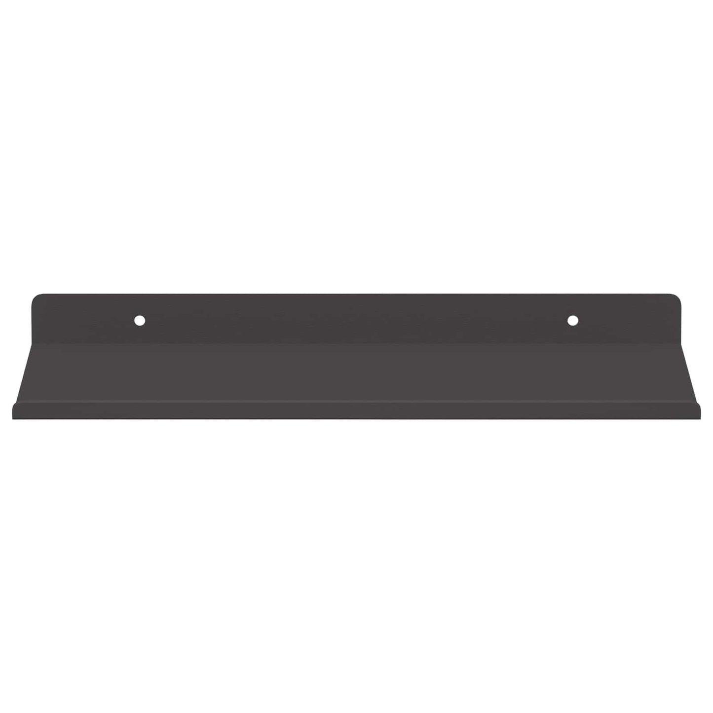 vidaXL Wandregal mit Regal 2 pcs Schwarz 30 x 17,5 x 2,5 cm