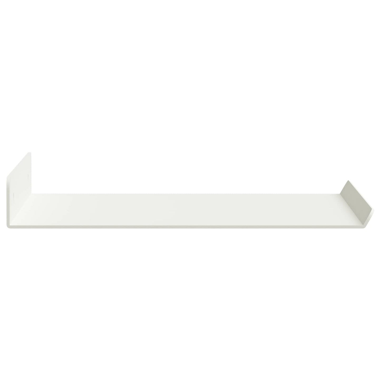 Schwebendes Regal 2 pcs Weiß 30 x 18 x 2,5 cm Stahl