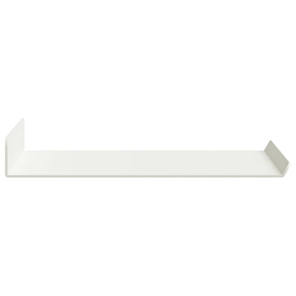 Schwebendes Regal 2 pcs Weiß 30 x 18 x 2,5 cm Stahl