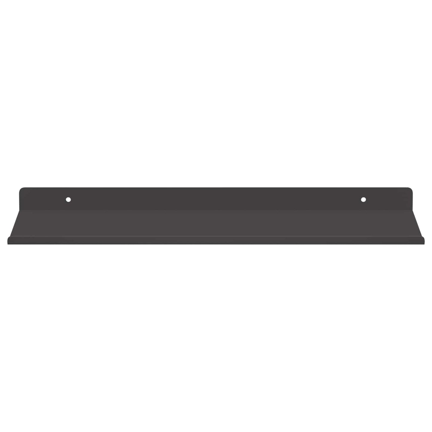 vidaXL Wandregal mit Regal 2 pcs Schwarz 40 x 17,5 x 2,5 cm