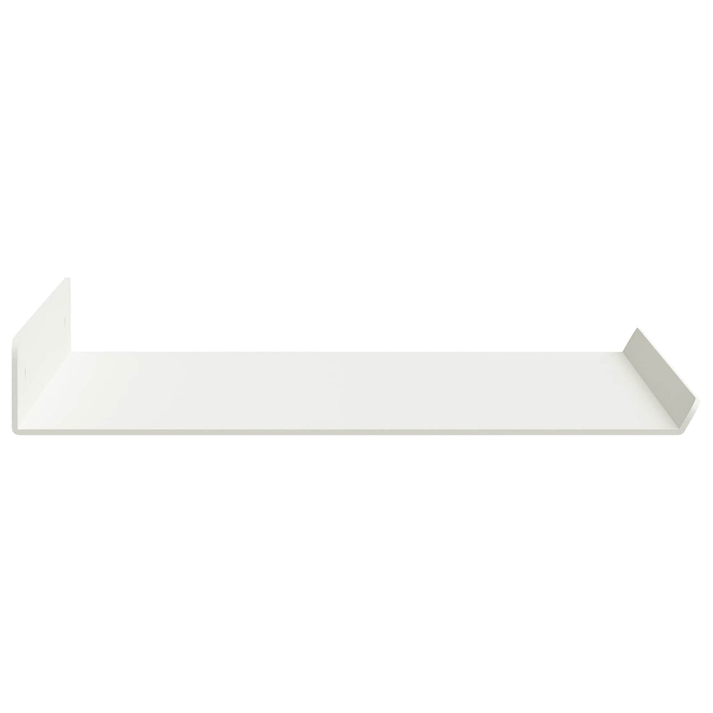 Schwebendes Regal 2 pcs Weiß 40 x 18 x 2,5 cm Stahl