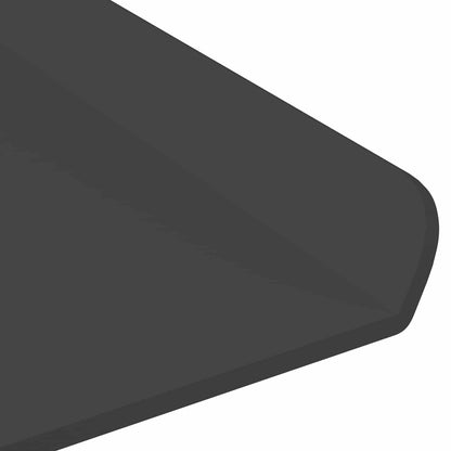 vidaXL Wandregal mit Regal Wandmontiert 2 pcs Schwarz 60 x 18 x 2,5 cm