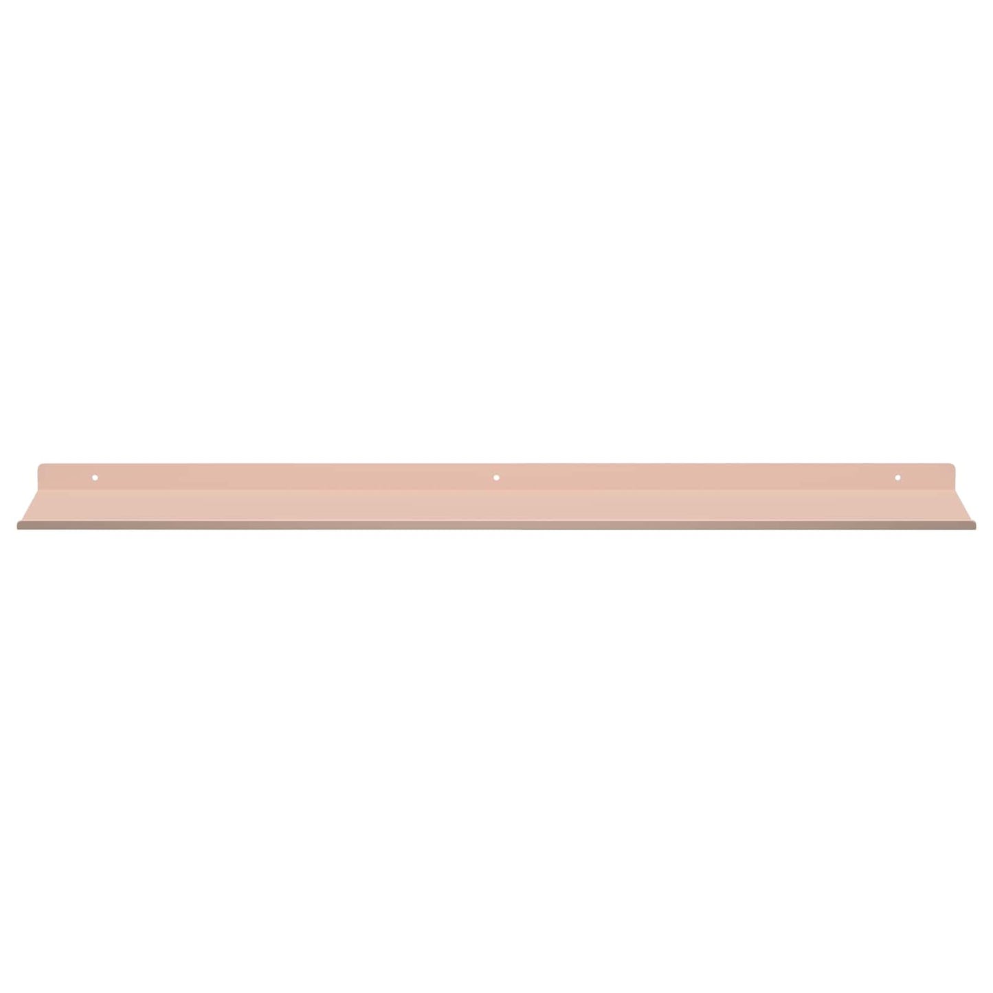 Schwebendes Regal 2 pcs Rosa 80 x 18 x 2,5 cm Stahl