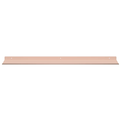 Schwebendes Regal 2 pcs Rosa 80 x 18 x 2,5 cm Stahl