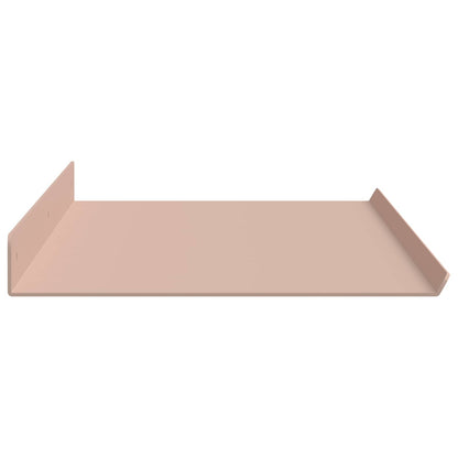 Schwebendes Regal 2 pcs Rosa 80 x 18 x 2,5 cm Stahl
