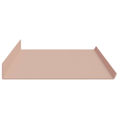 Schwebendes Regal 4 pcs Rosa 100 x 18 x 2,5 cm Stahl
