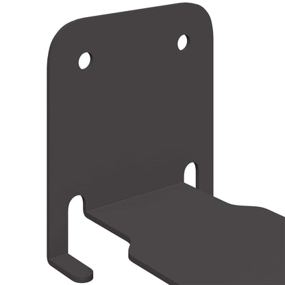 vidaXL Wandregal mit Regal 4 pcs Schwarz 6 x 10,8 x 6,6 cm
