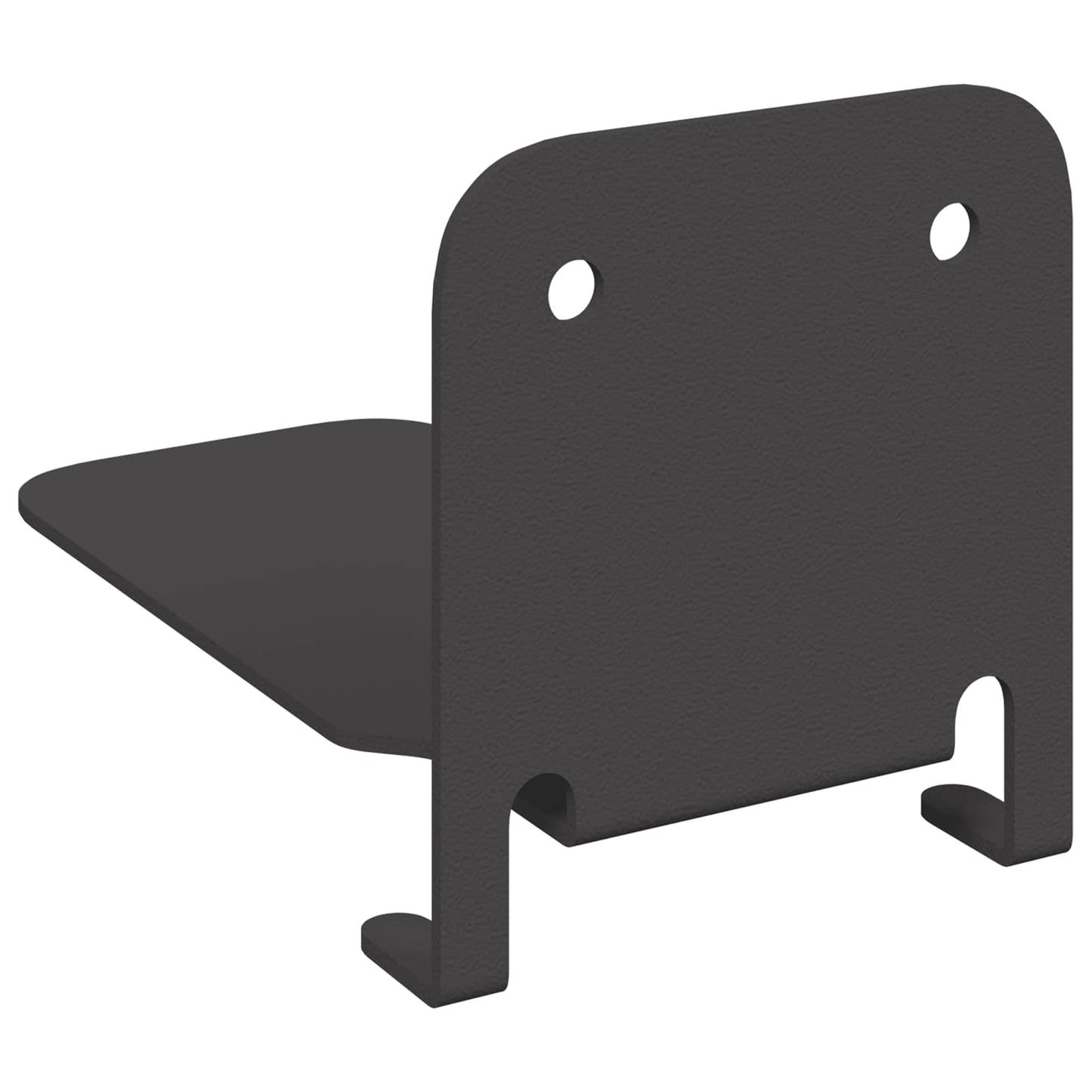 vidaXL Wandregal mit Regal 4 pcs Schwarz 6 x 10,8 x 6,6 cm