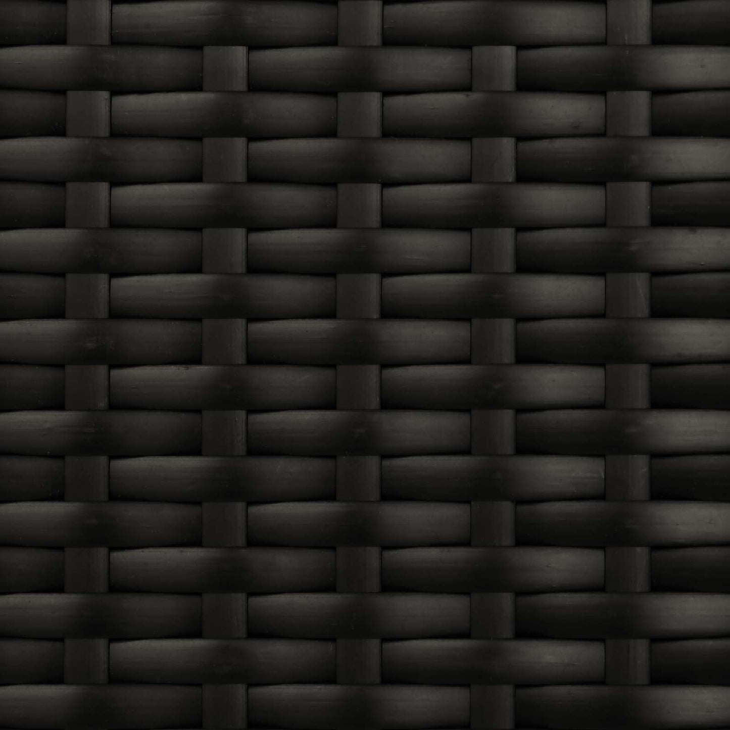 Garten Liegesofa Set Schwarz 164 x 164 x 112 cm Poly-Rattan