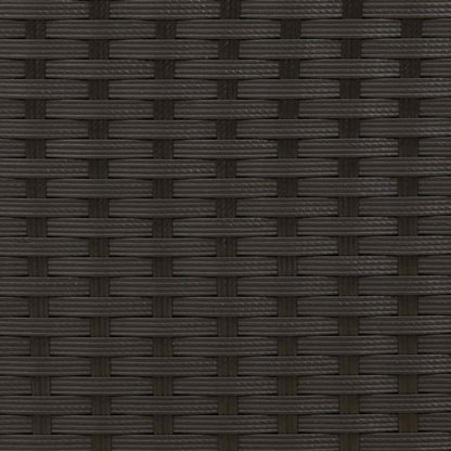 Verstellbarer Gartenstuhl Schwarz und Creme 56 x 60 x 112 cm