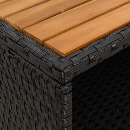 vidaXL Schrank Schwarz 70 x 50 x 87 cm Polyester und Roly Ratten