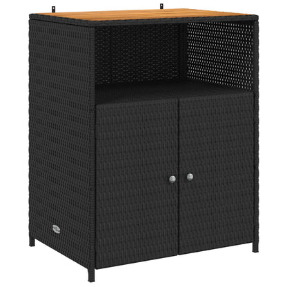 vidaXL Schrank Schwarz 70 x 50 x 87 cm Polyester und Roly Ratten
